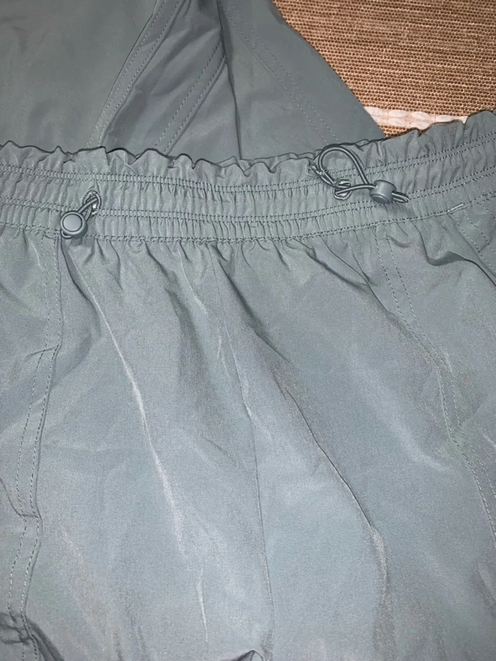 Apana Women's Slate Green Drawstring Joggers - Picture 3 of 7